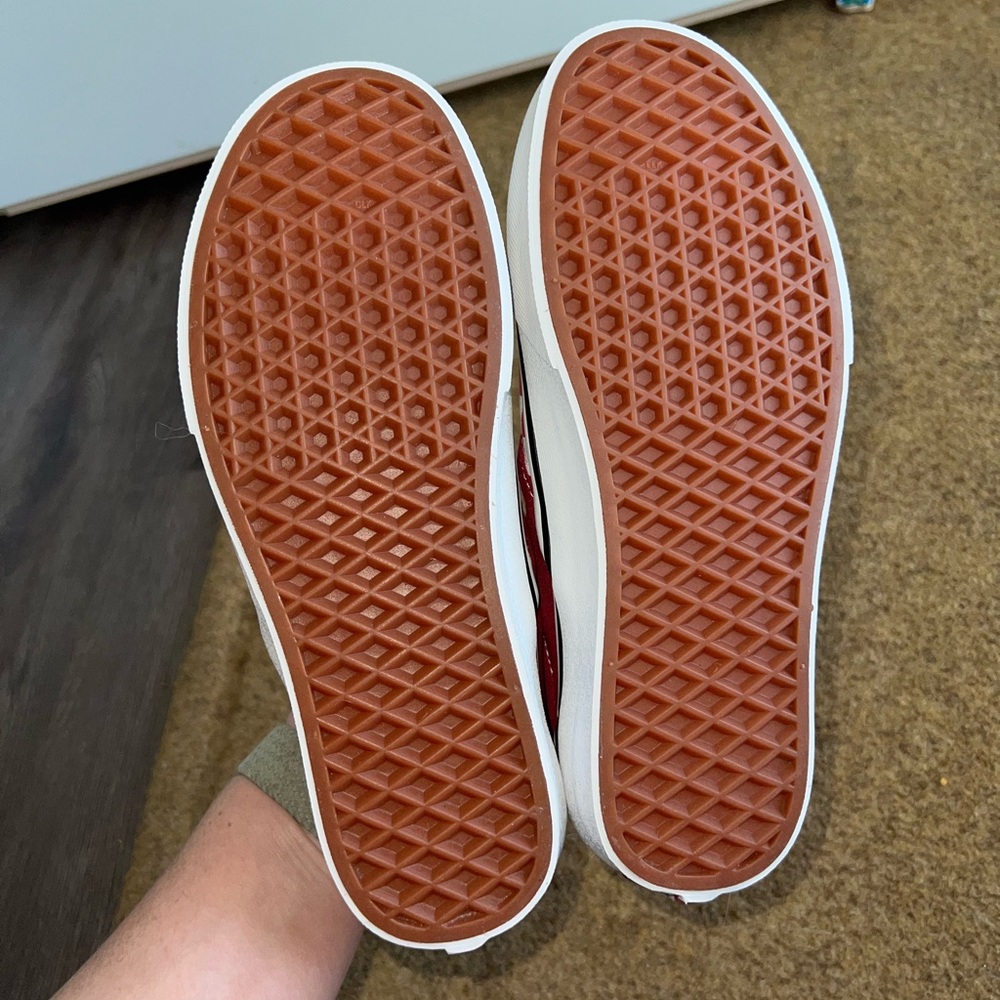 Vans Pink and White Checkered Slip-On Sneakers - Picture 7 of 7